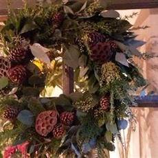 Rustic foliage wreath 
