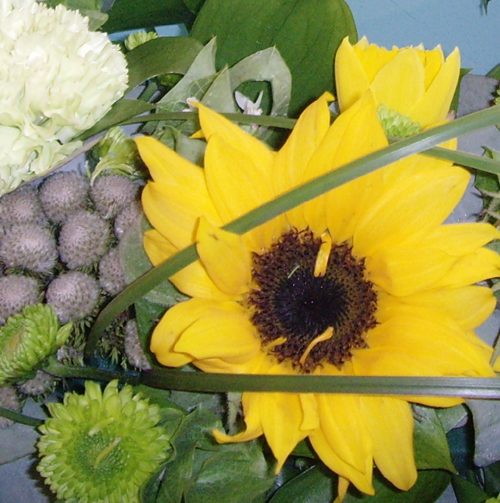 Sunflower Wreath Funeral Flowers Florist